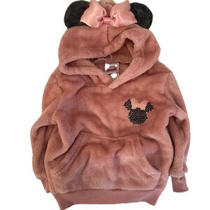 Disney Minnie Mouse Toddler Girl Fleece Hoodie & Polka Dot Pants Set 18M